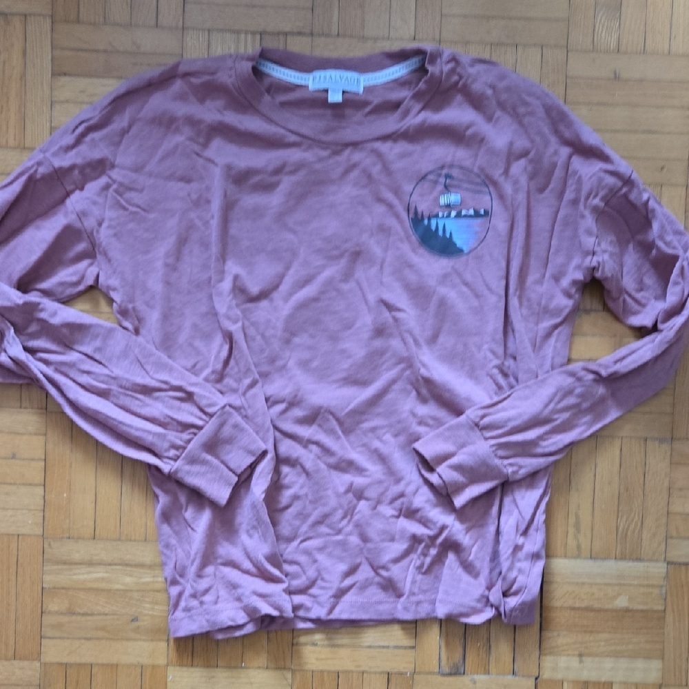 Pink Long Sleeve Graphic Tee